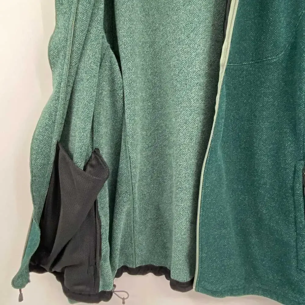 Mountain Hardwear Green Fleece Zip-Up Jacket | Men’s XL
